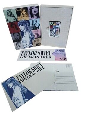 Taylor Swift Eras Tour Collectible Fan Set - Pin, Postcards, VIP Ticket Boxed